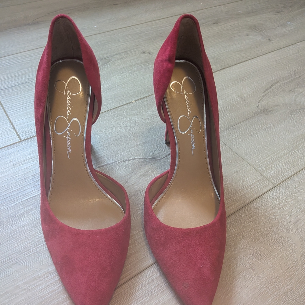 Jessica Simpson Red Suede Heels